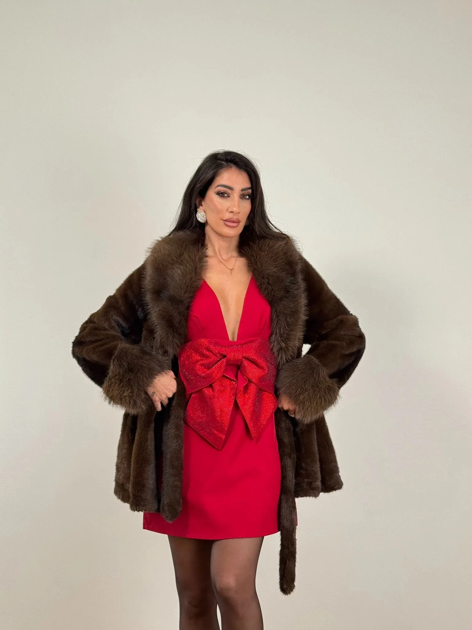 Louise Faux Fur Coat - Image 10