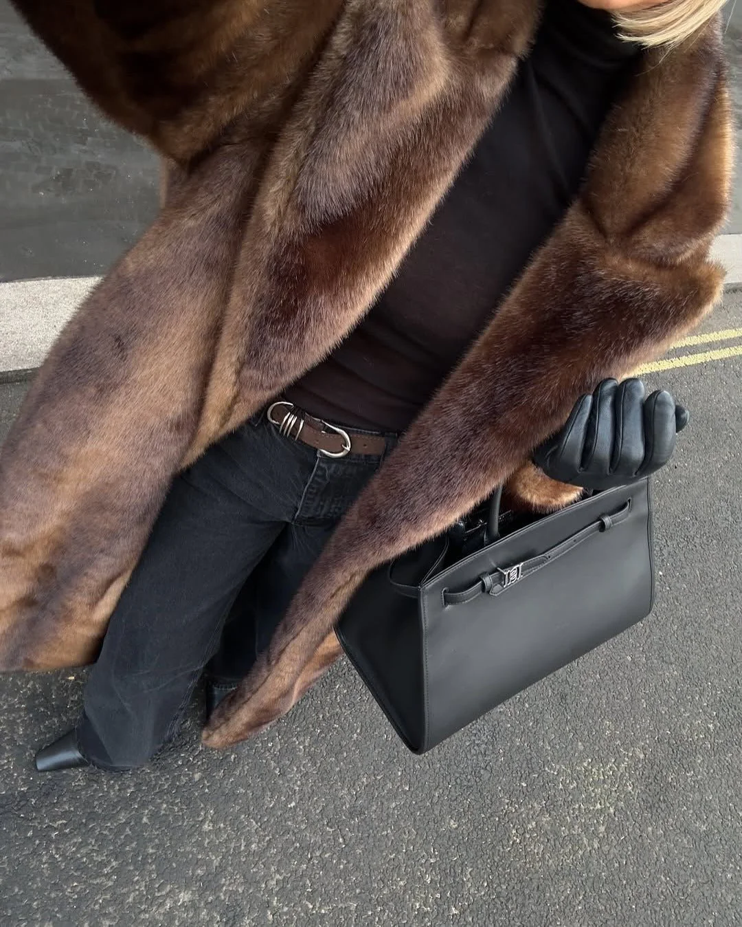 Lucie Faux Fur Maxi Coat - Image 2