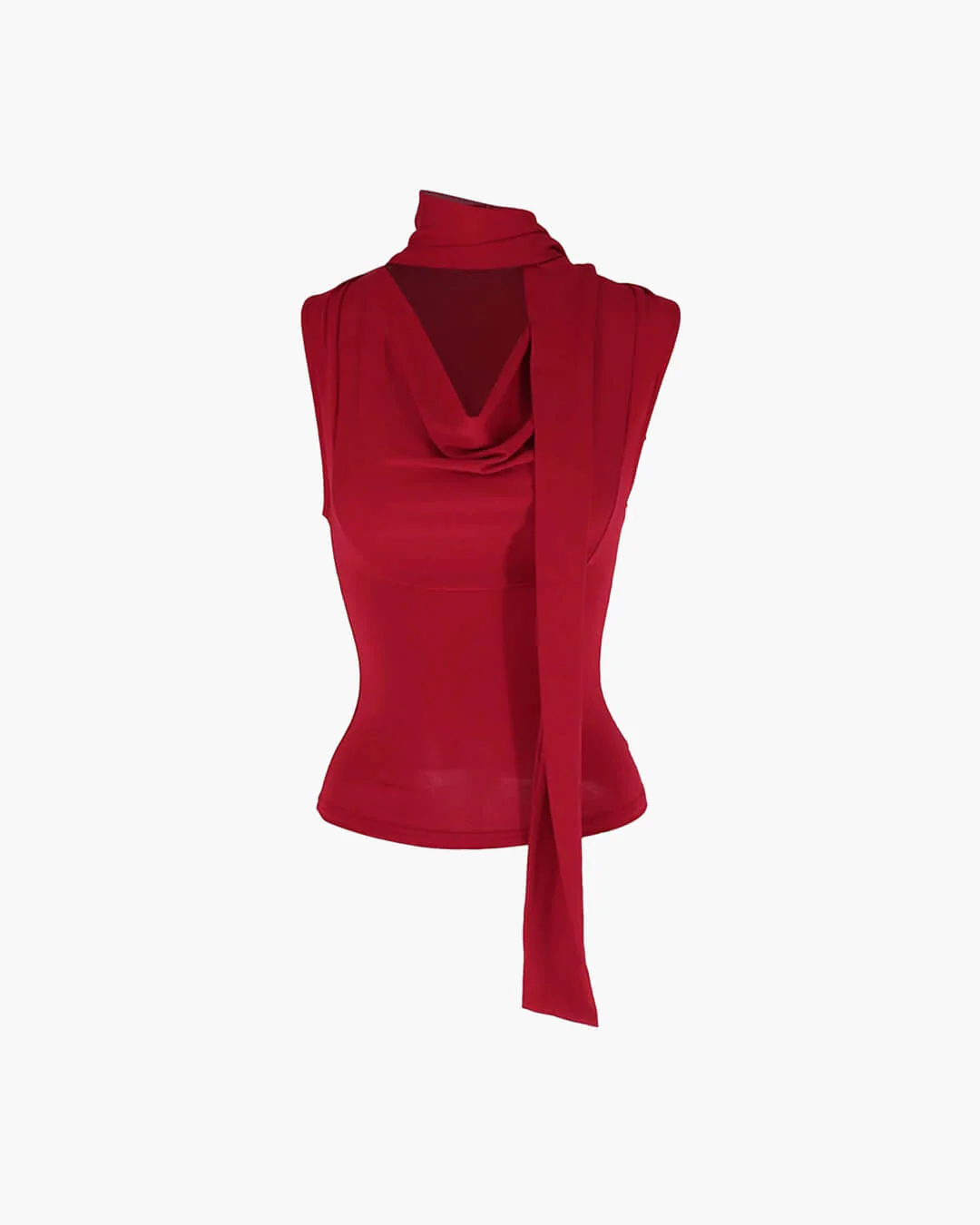 Lydia Neck Tie Up Sleeveless Top - Image 11