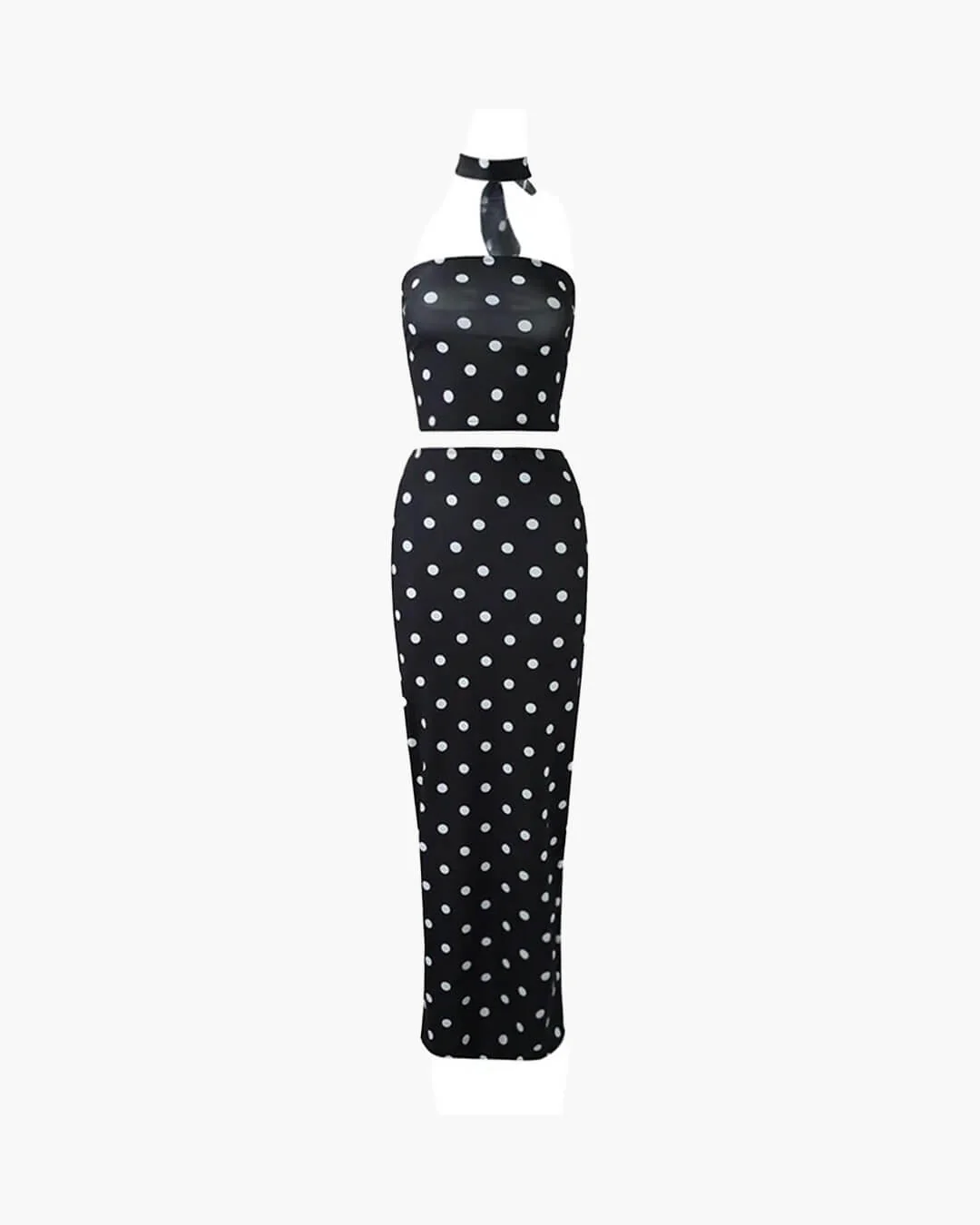 Maelle Dot Print Strapless Two-Piece Set - Image 4