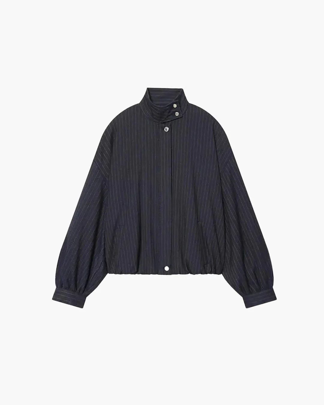 Magnolia Pinstripe Bomber Jacket - Image 6