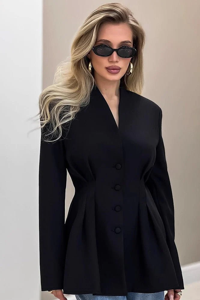 Margarita Pleated Blazer - Image 2