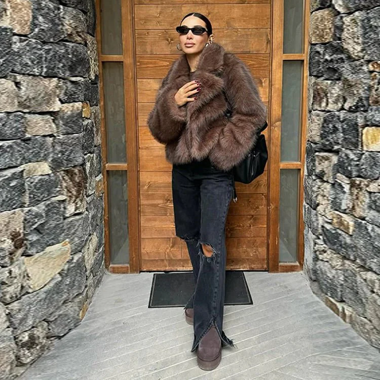 Marian Faux Fur Coat - Image 2