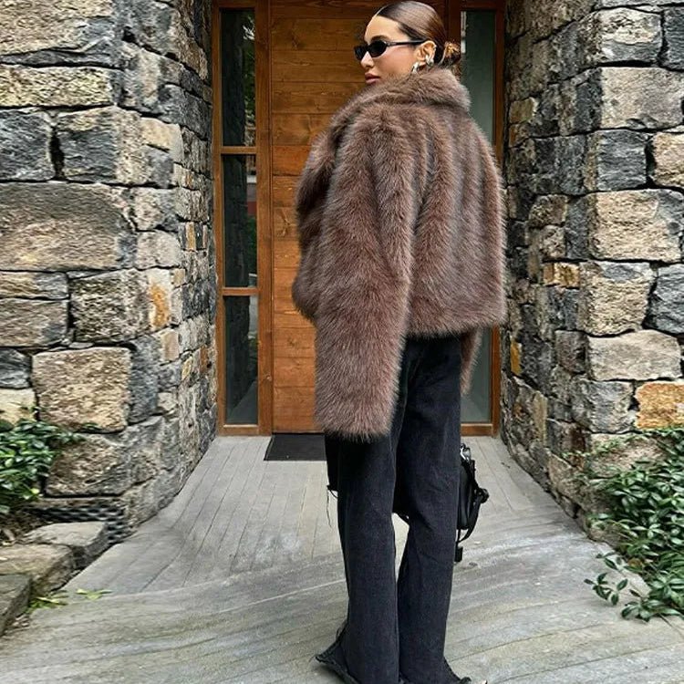 Marian Faux Fur Coat - Image 3