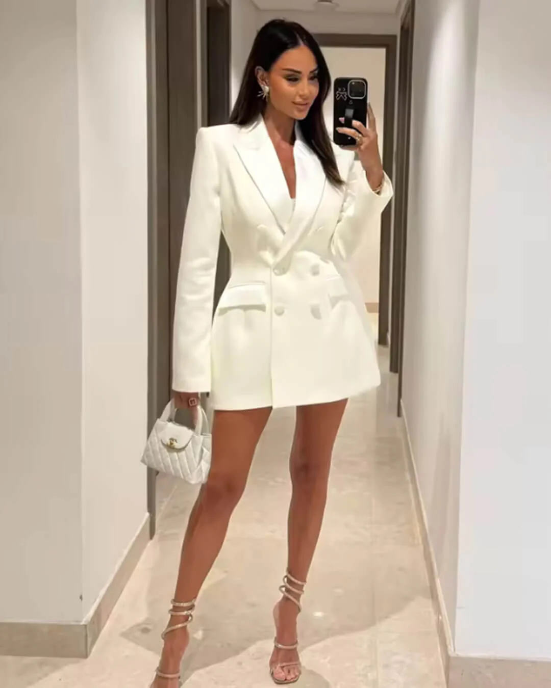 Mariana Double Breasted Mini Dress - Image 8