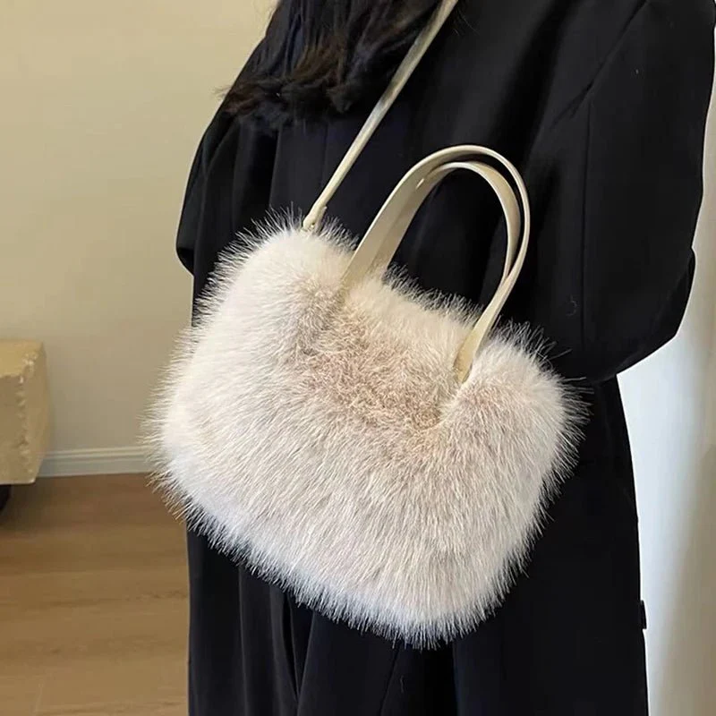 Maricar Faux Fur Crossbody Bag - Image 4