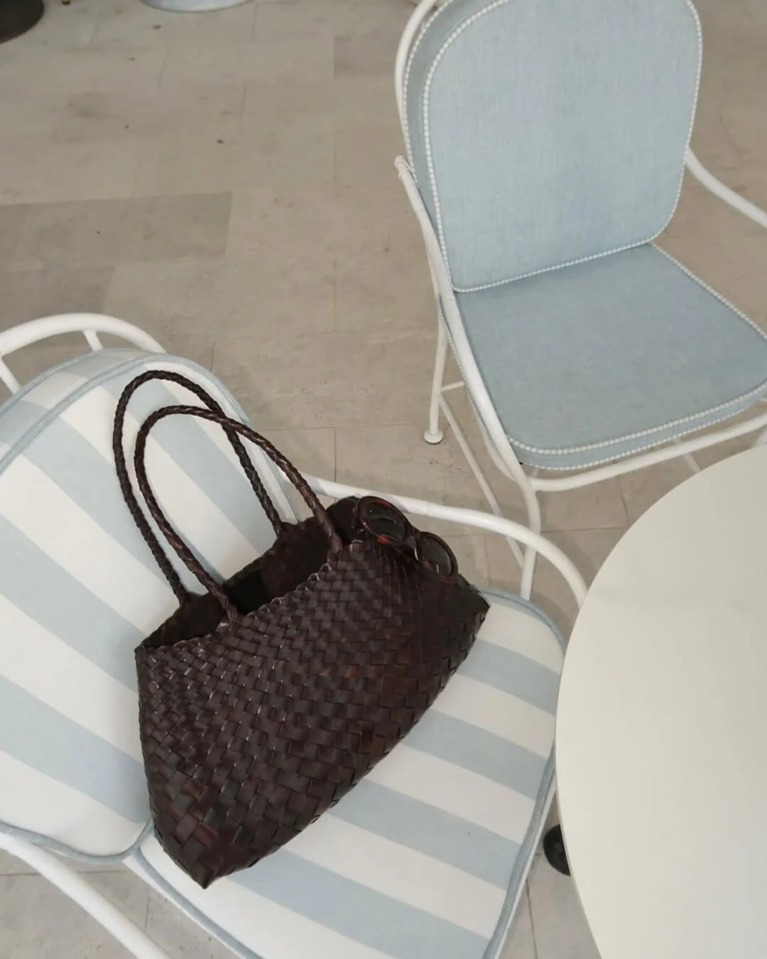 Marissa Vegan Leather Woven Bag Medium - Image 7