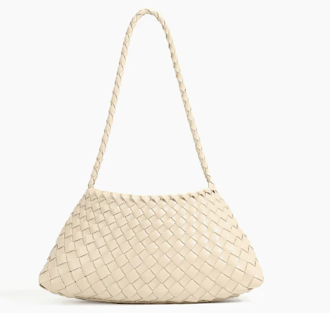 Marissa Vegan Leather Woven Bag Small - Image 11