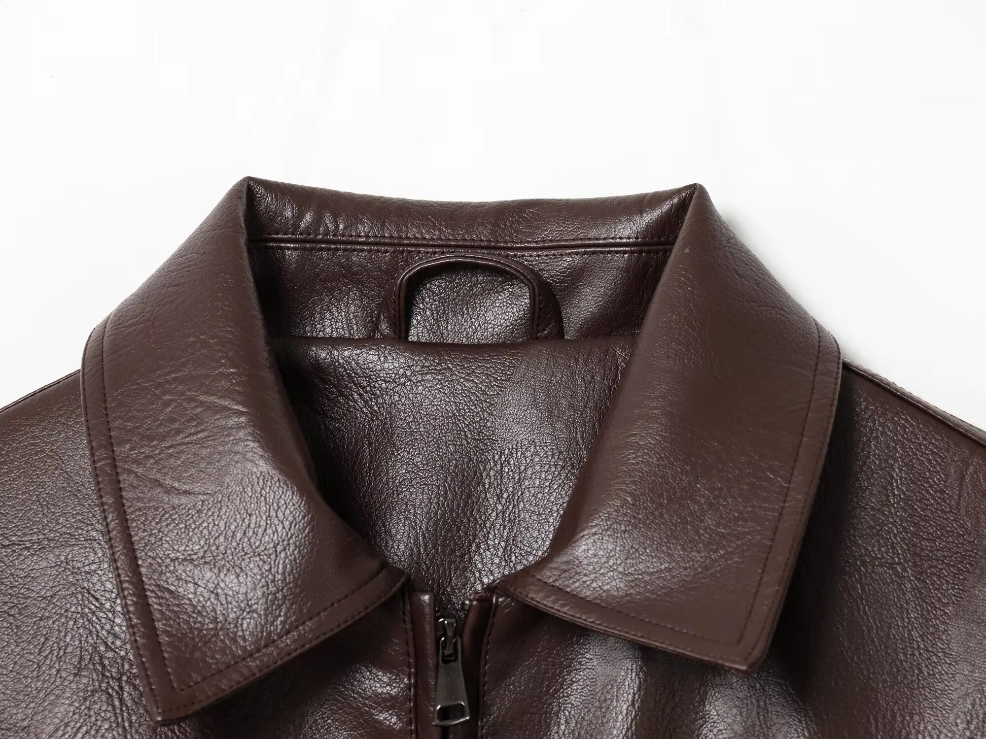 Marivic Zip Up Faux Leather Jacket - Image 7