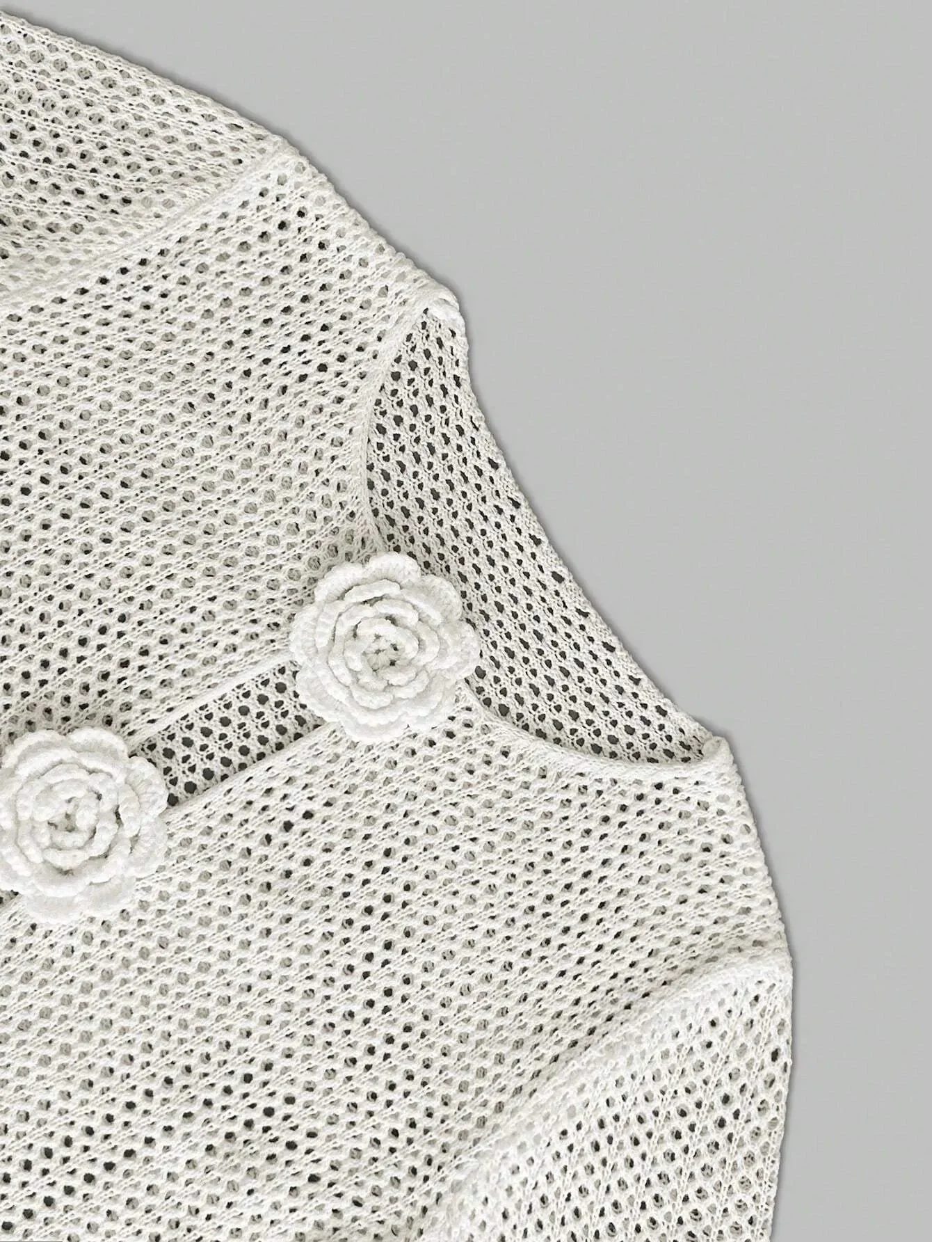 Marley Flower Crochet Cover-Up - Image 6