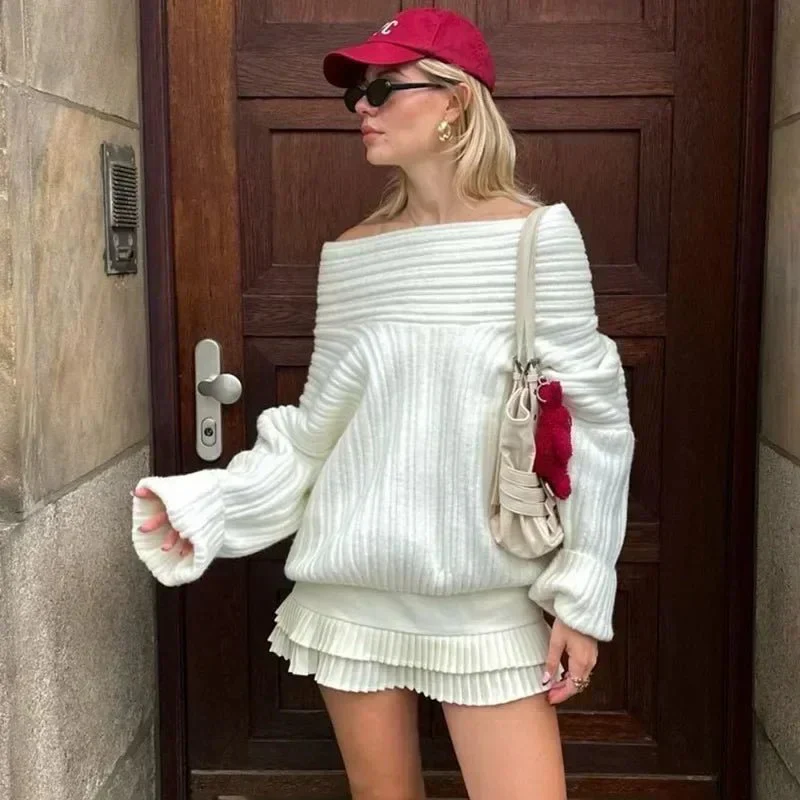 Maya Off-Shoulder Knit Sweater - Image 10