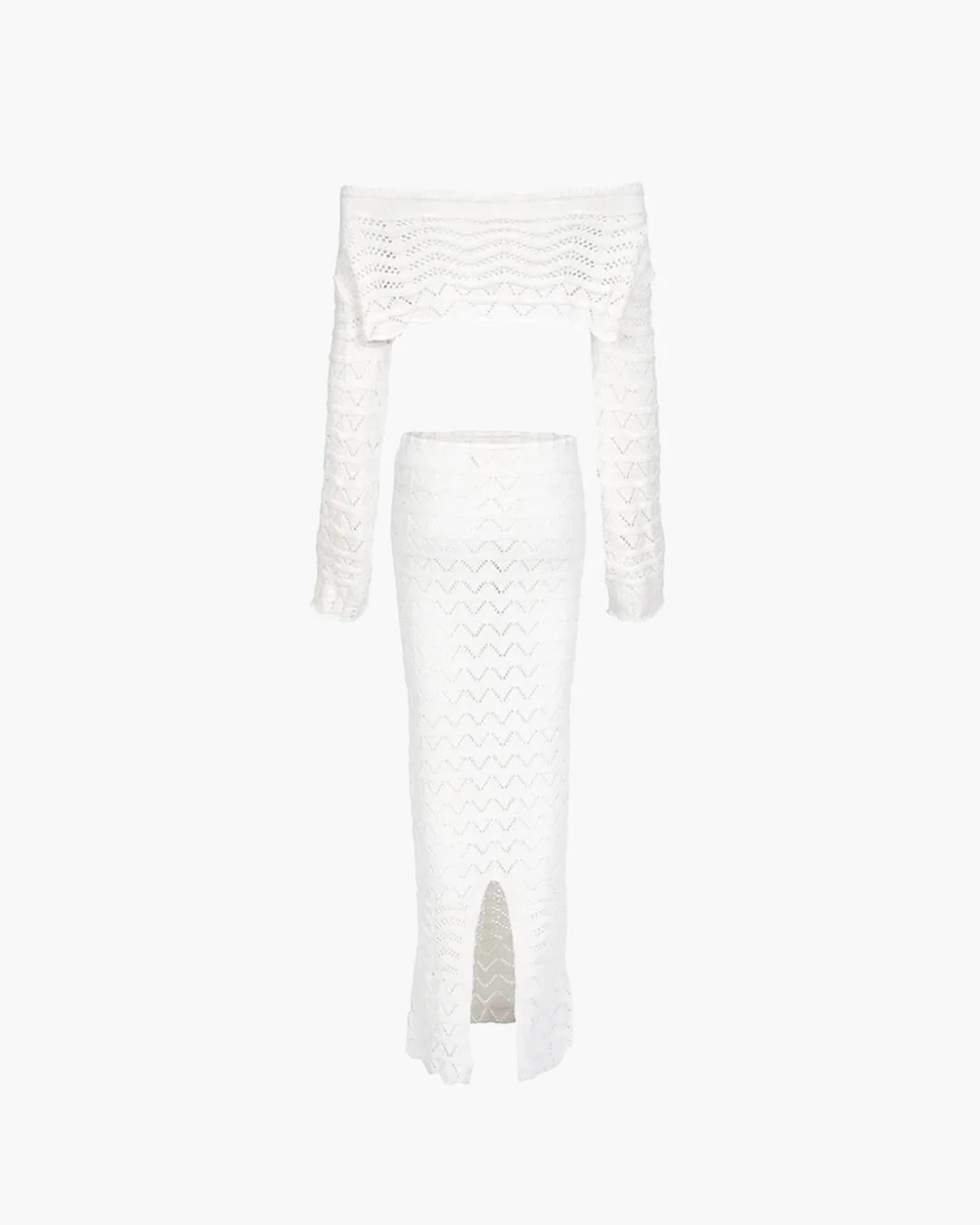 Megan Offshoulder Knit Beach Set - Image 6