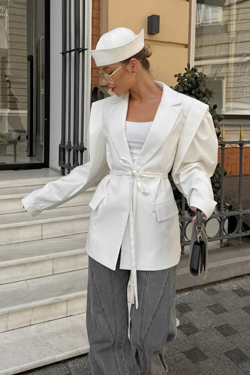 Megan Tie-Front Blazer - Image 4