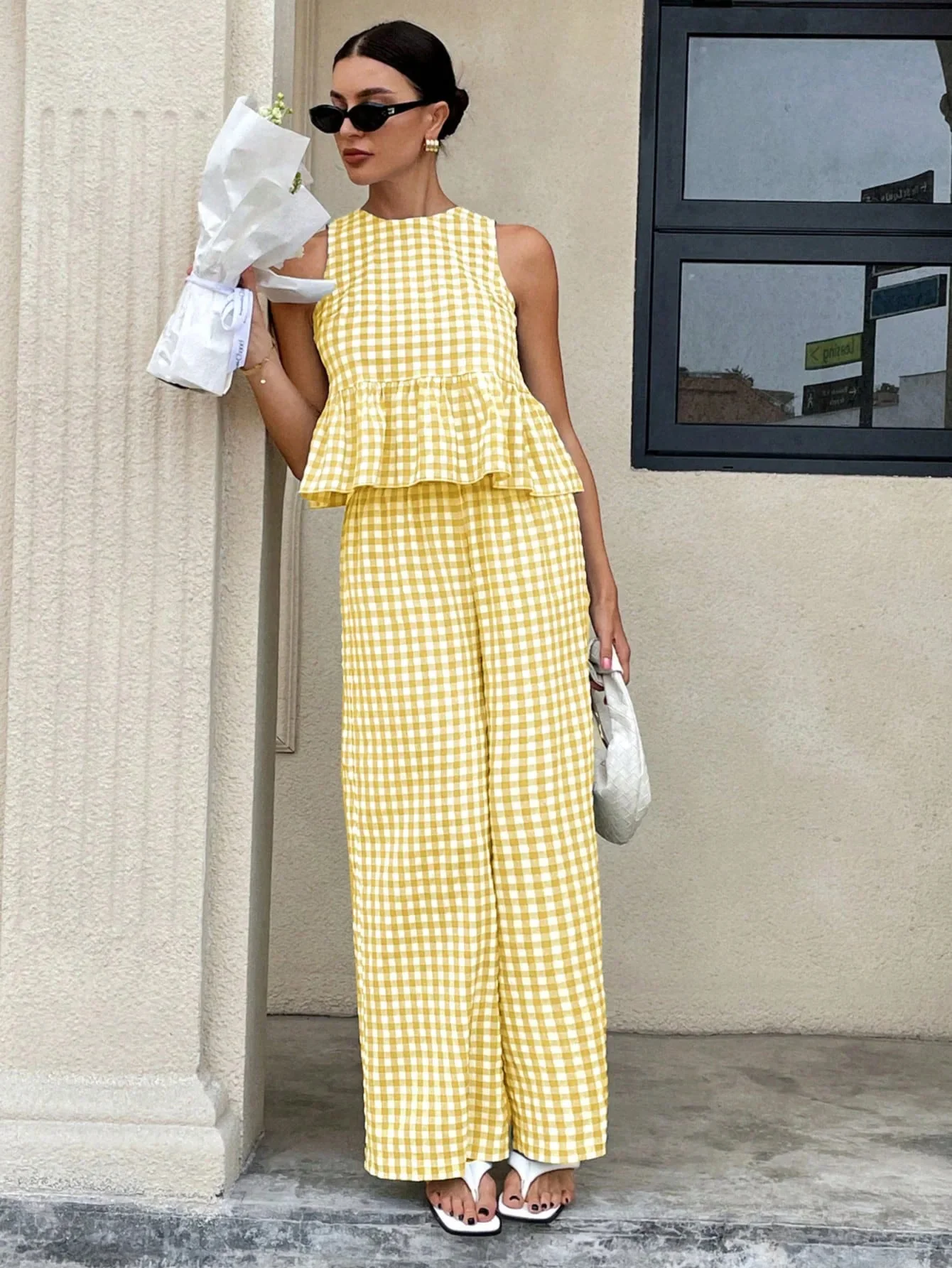 Mei Lattice Ruffled Two-Piece Set - Image 11