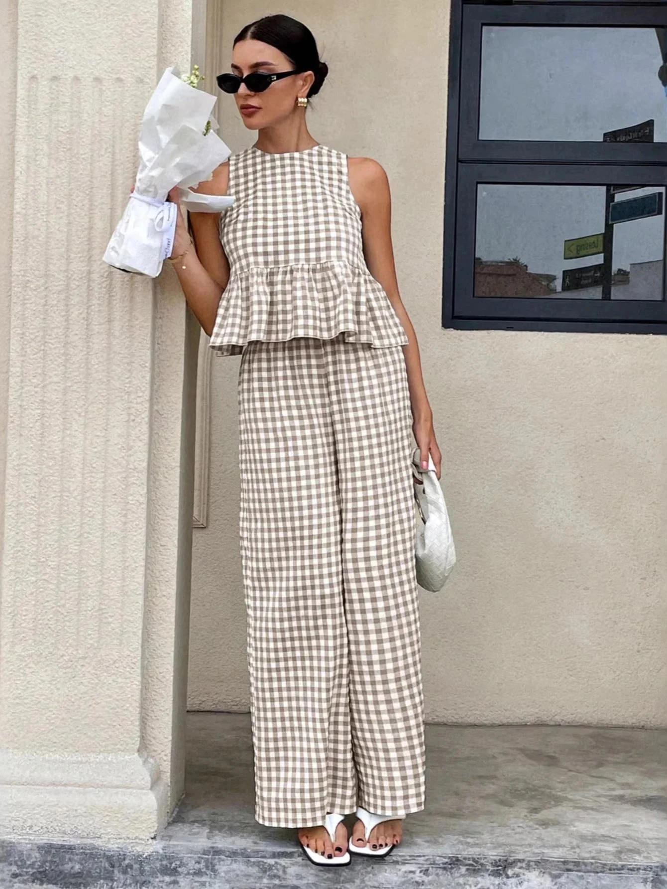 Mei Lattice Ruffled Two-Piece Set - Image 6