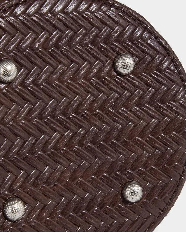 Meryl Woven Bucket Handbag with Pouch - Image 7