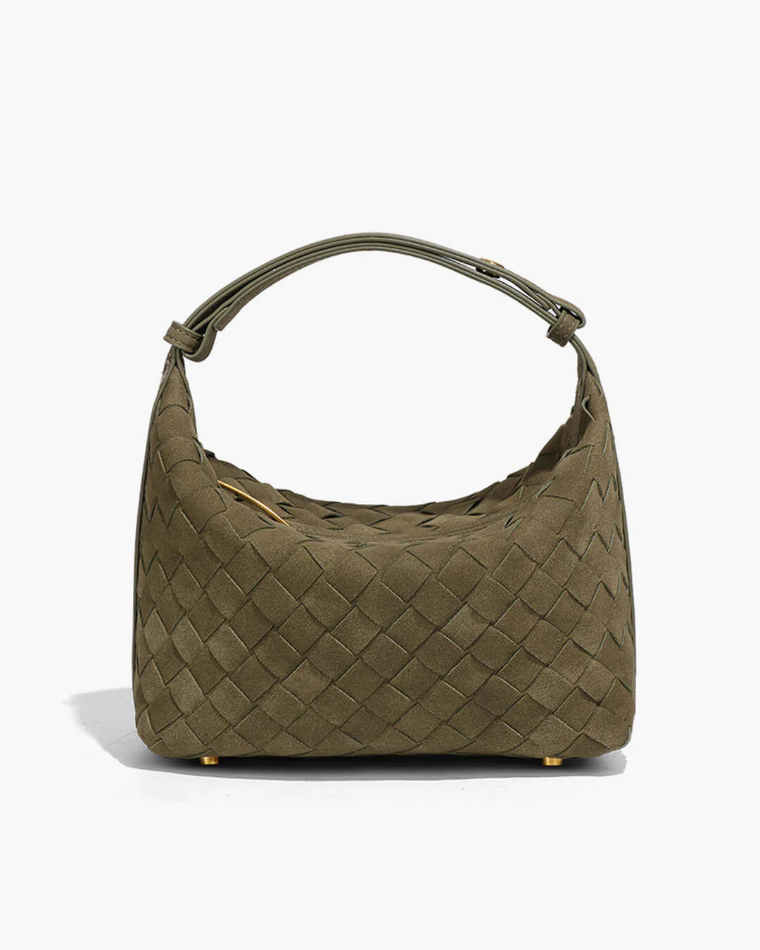 Mica Woven Suede Leather Bag - Image 8