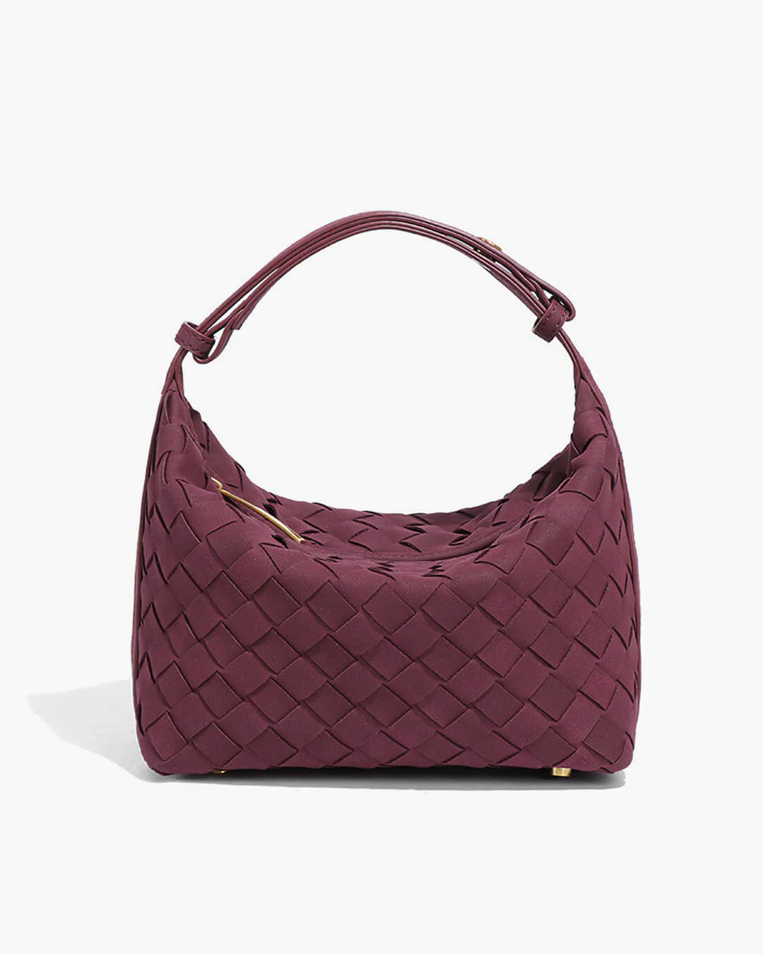Mica Woven Suede Leather Bag - Image 9