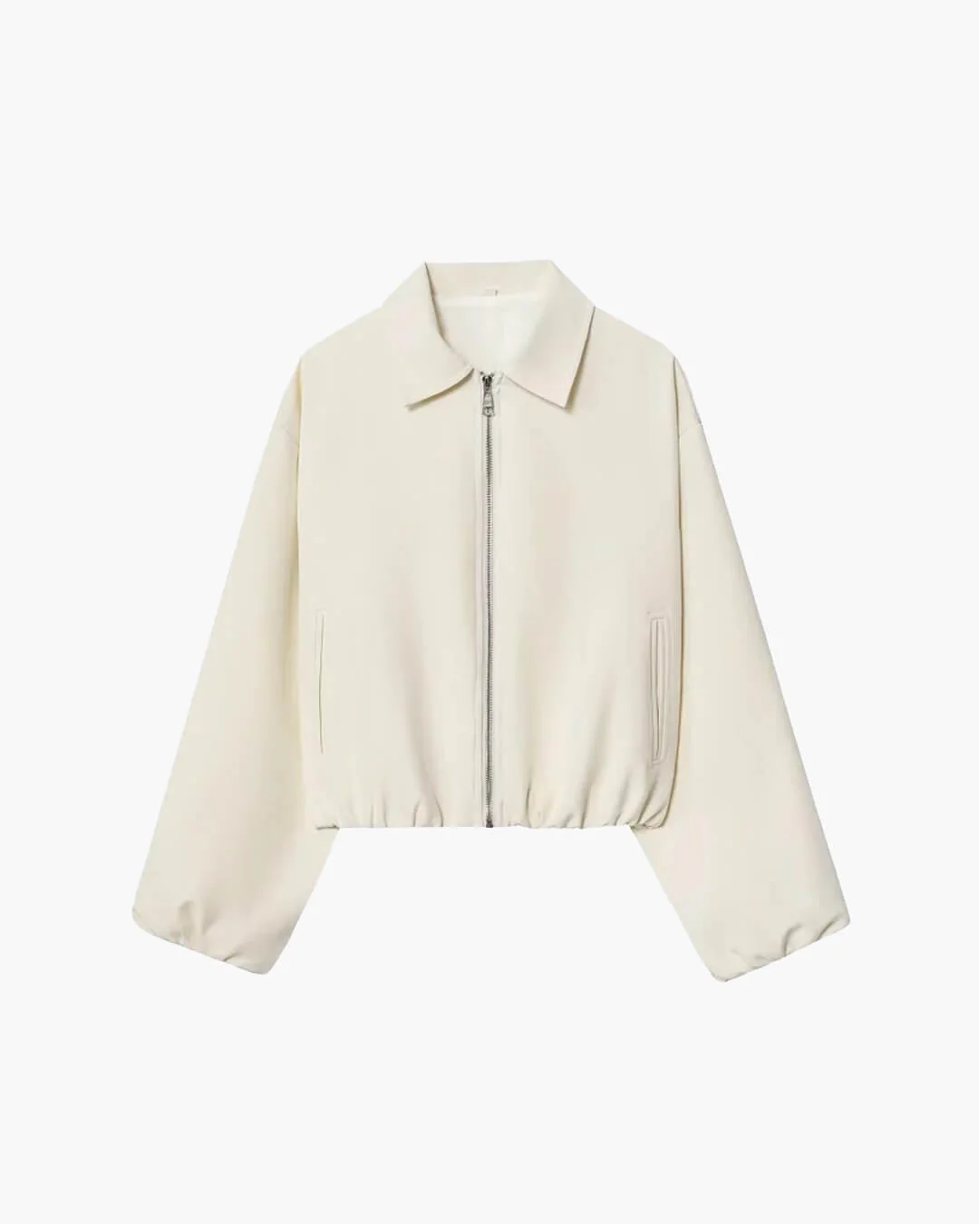 Midori Puff Sleeve Bomber Jacket