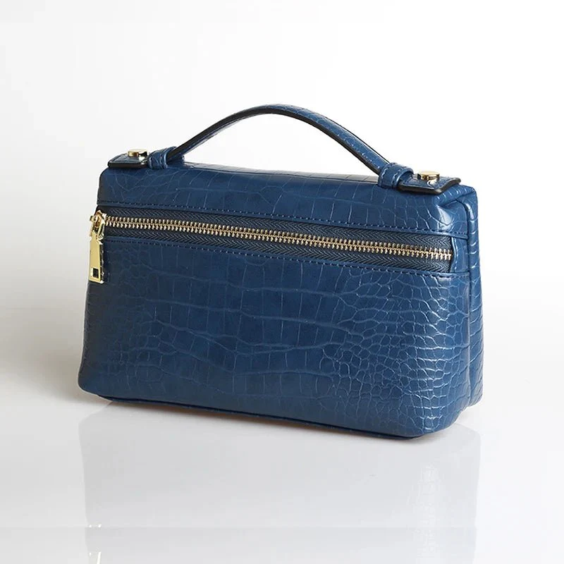 Minerva Crocodile Pattern Clutch Bag - Image 10
