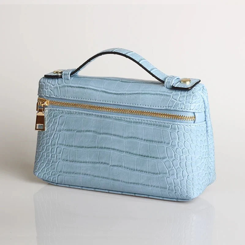 Minerva Crocodile Pattern Clutch Bag - Image 11