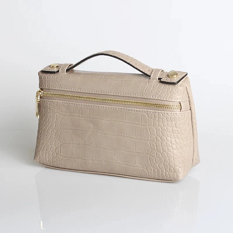 Minerva Crocodile Pattern Clutch Bag - Image 3