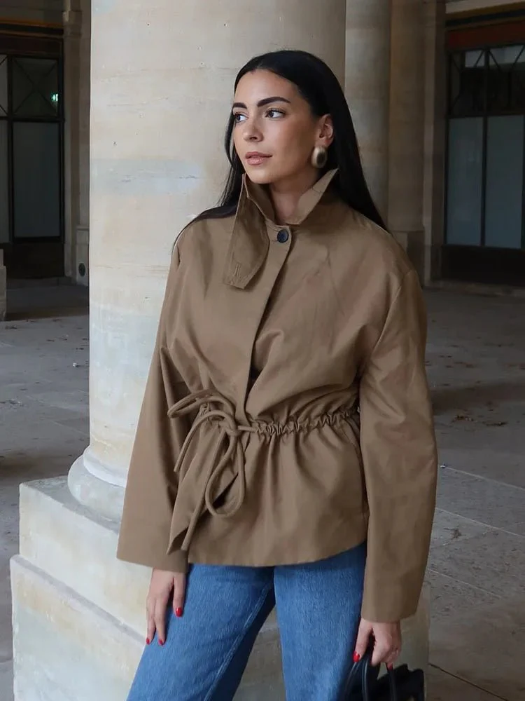 Minerva Lace Up Drawstring Jacket - Image 4