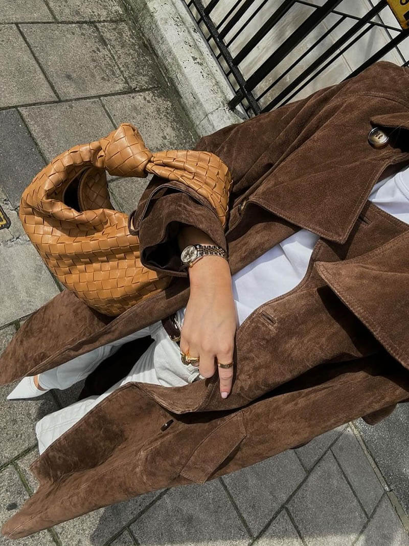 Molly faux suede Trenchcoat - Image 6