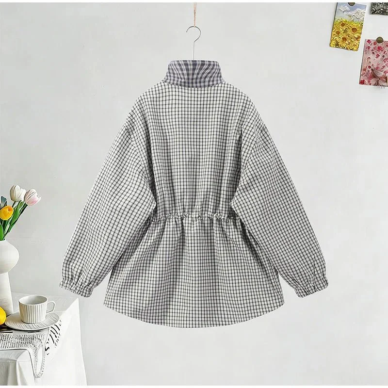 Myla Check Hooded Zip Jacket - Image 6
