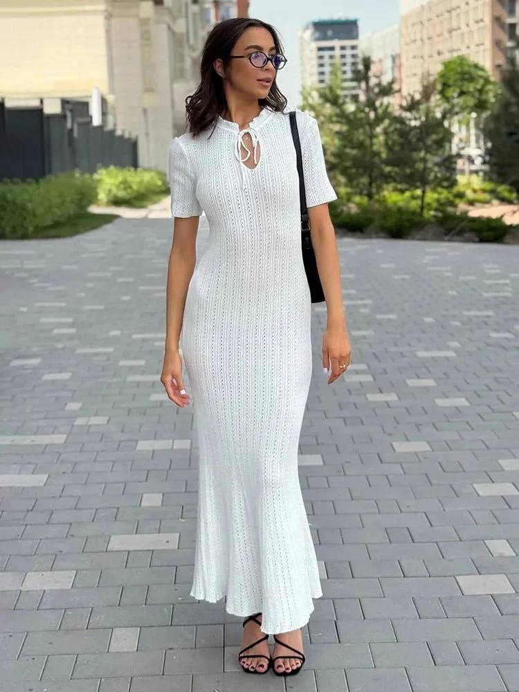 Nancy Bodycon Knitted Maxi Dress