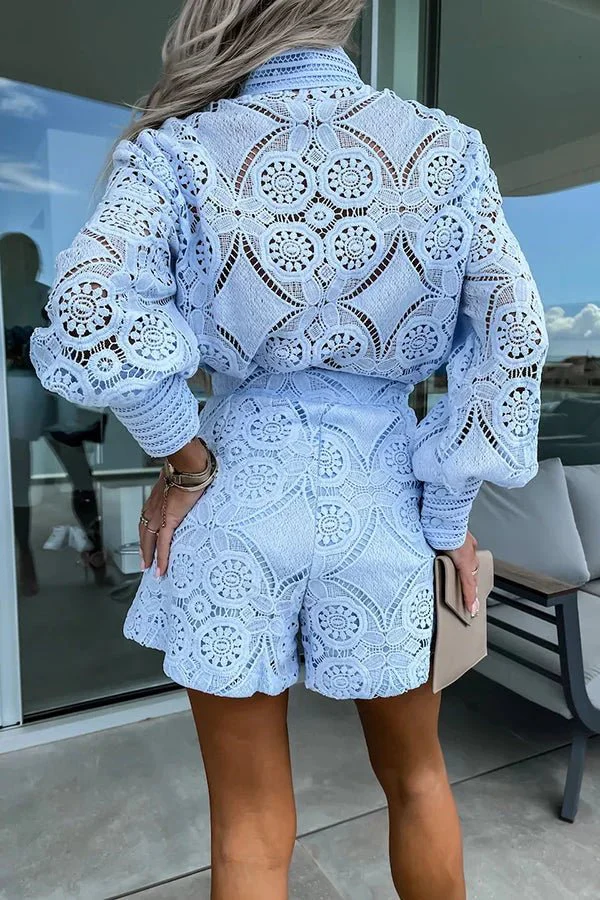 Natalie Lace Embroidered Co-Ord Set - Image 3