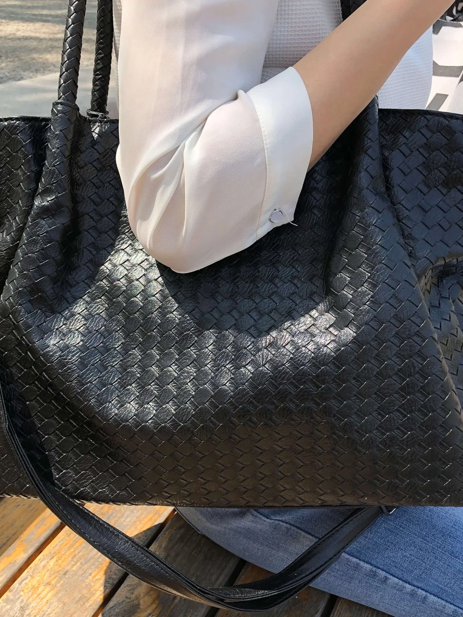 Natalie Woven Bag XL - Image 9