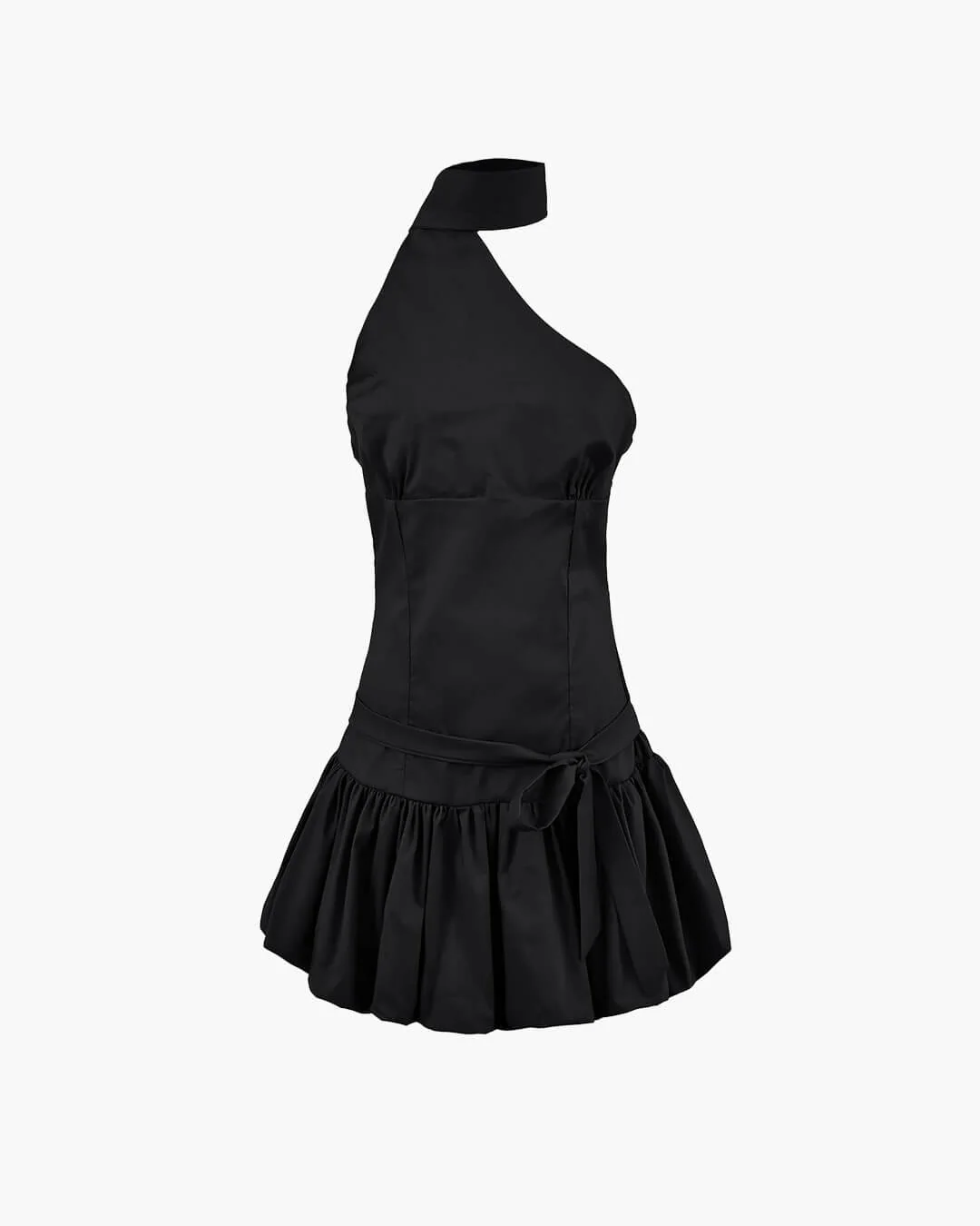 Nina One Shoulder Polka Dot Mini Dress - Image 7