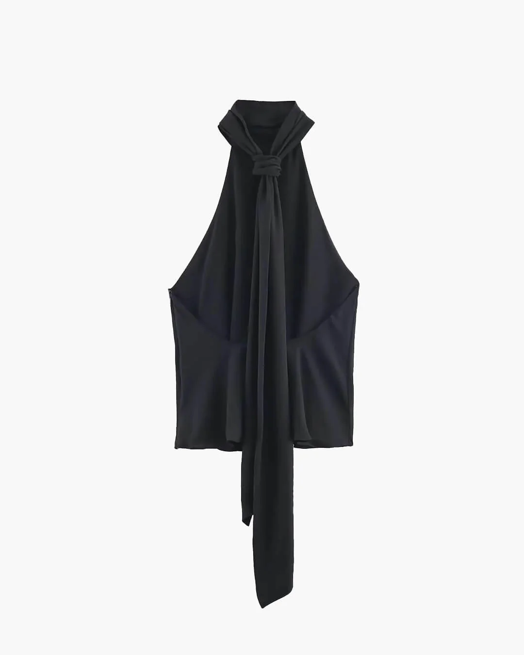 Noemi Halter Neck Satin Top - Image 8
