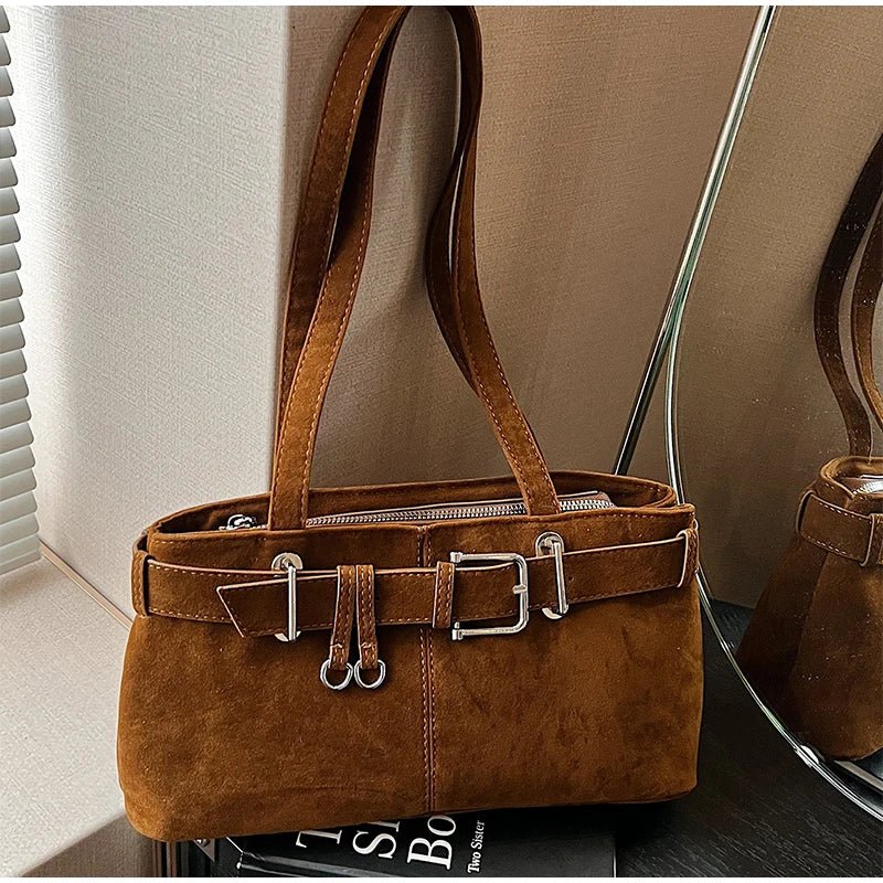 Nora Vegan Suede Bag - Image 5