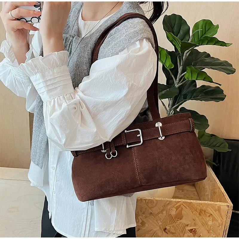 Nora Vegan Suede Bag - Image 8