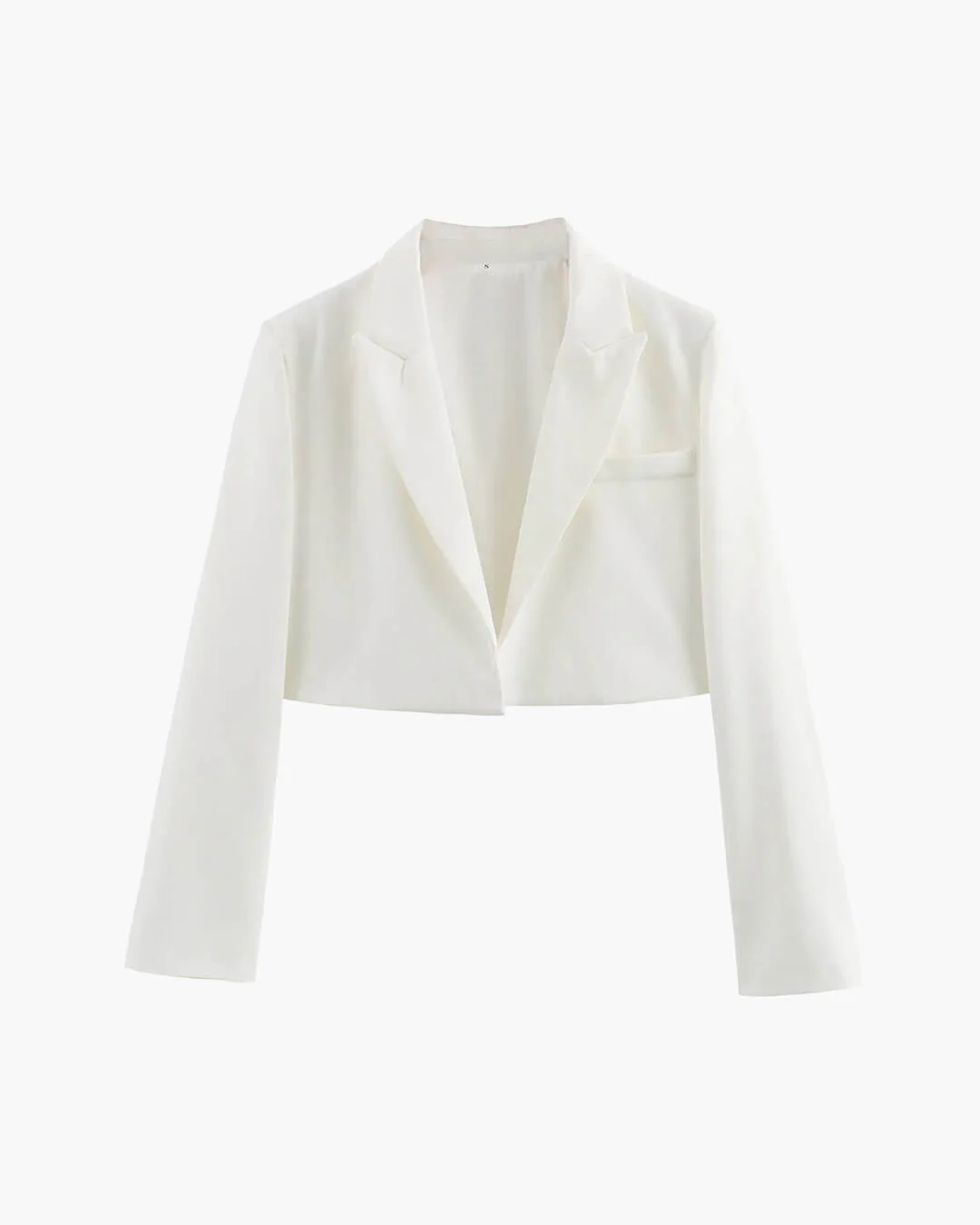 Olga Padded Cropped Suit Jacket - Image 13
