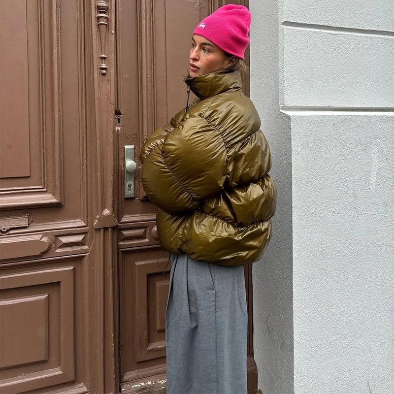 Olivia Shiny Puffer Jacket - Image 2