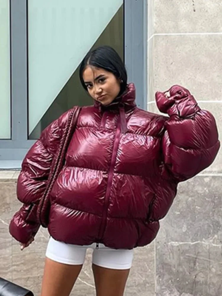 Olivia Shiny Puffer Jacket - Image 3