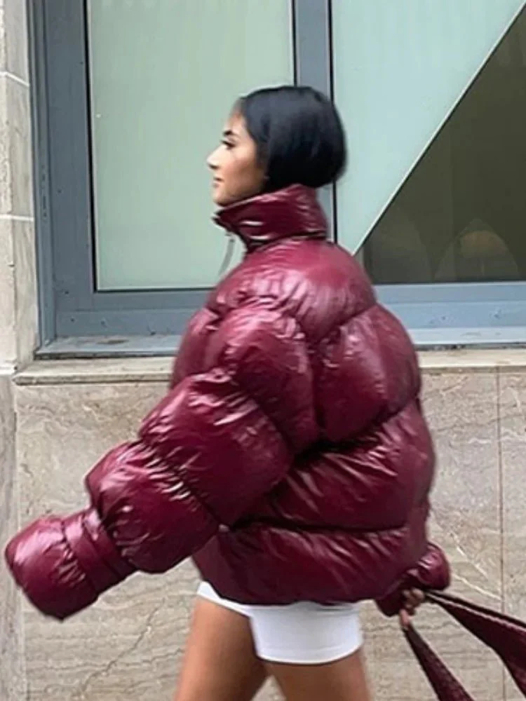 Olivia Shiny Puffer Jacket - Image 4