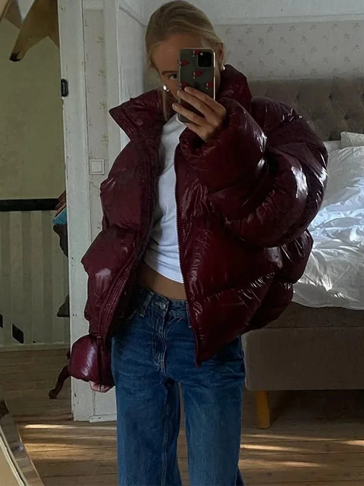 Olivia Shiny Puffer Jacket - Image 5