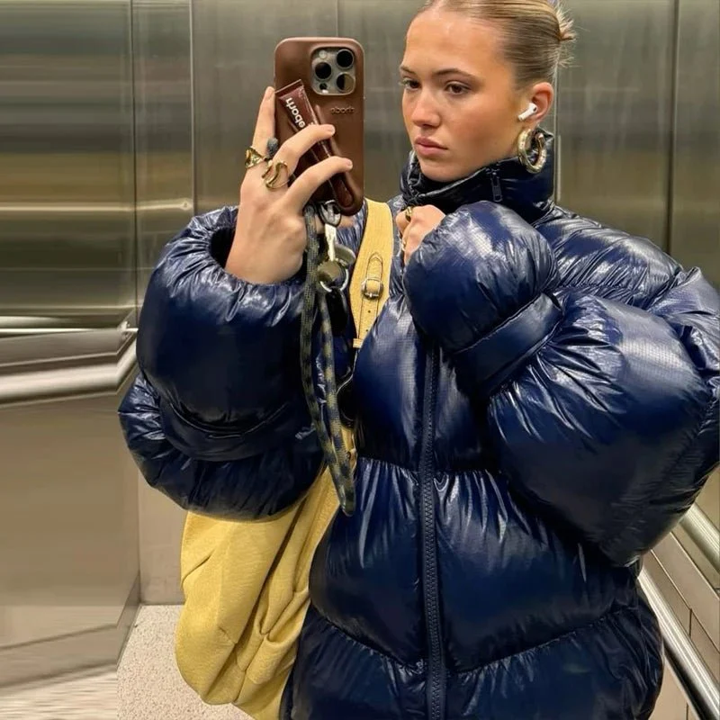 Olivia Shiny Puffer Jacket - Image 7