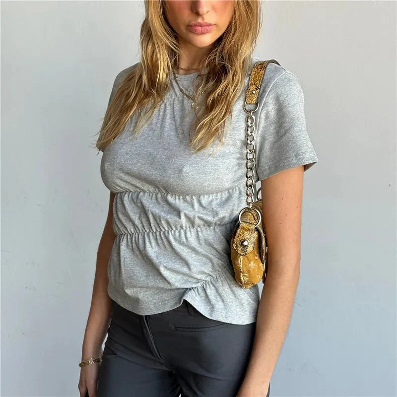 Paloma Short Sleeve Scrunched Top - Image 4