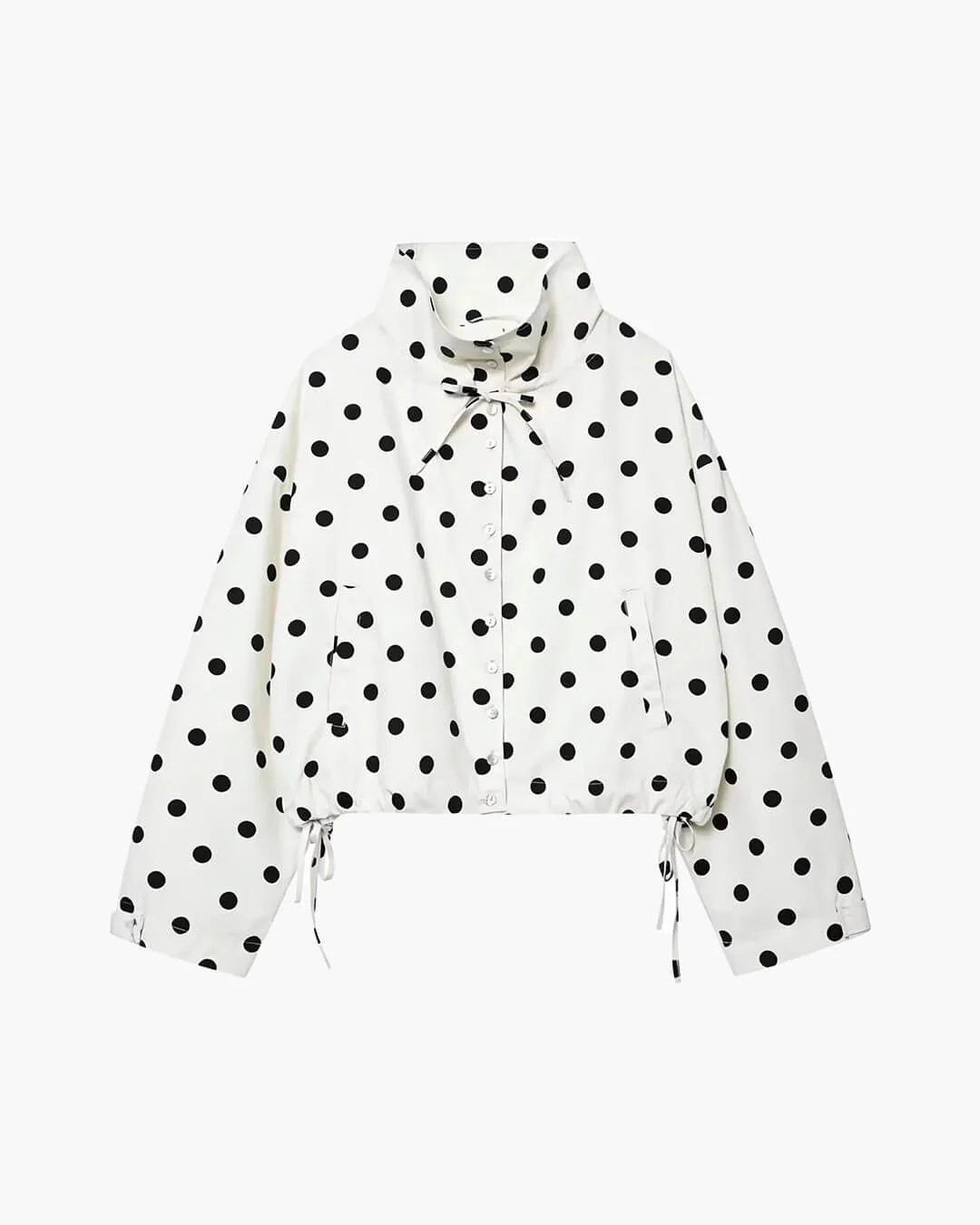 Patricia Polka Dot High Collar Jacket - Image 9