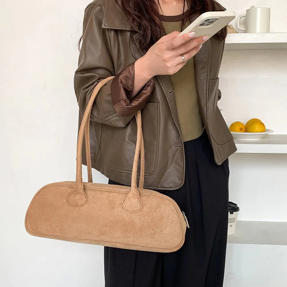 Pauleen Baguette Suede Bag - Image 2