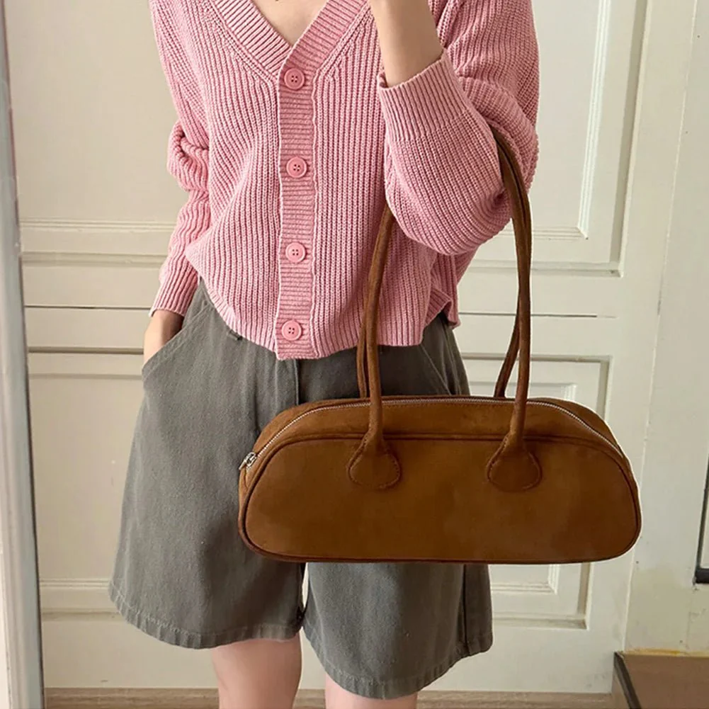 Pauleen Baguette Suede Bag - Image 4