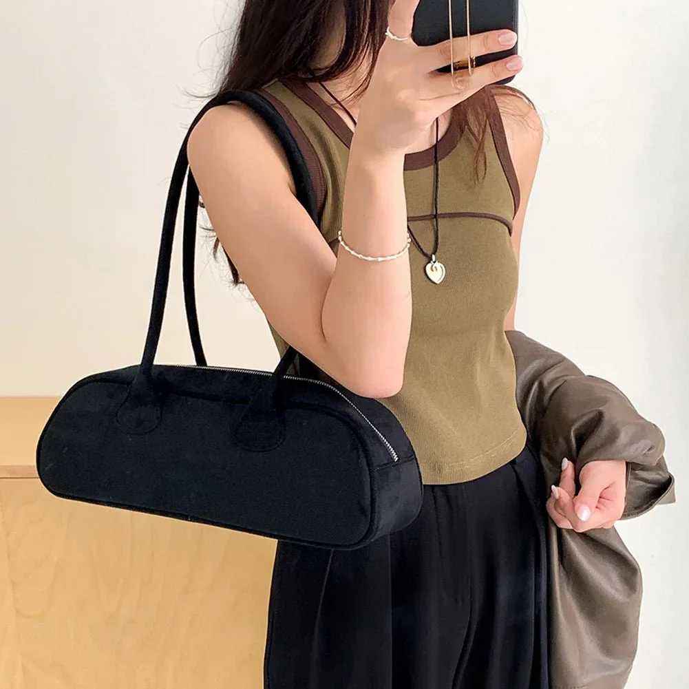 Pauleen Baguette Suede Bag - Image 6