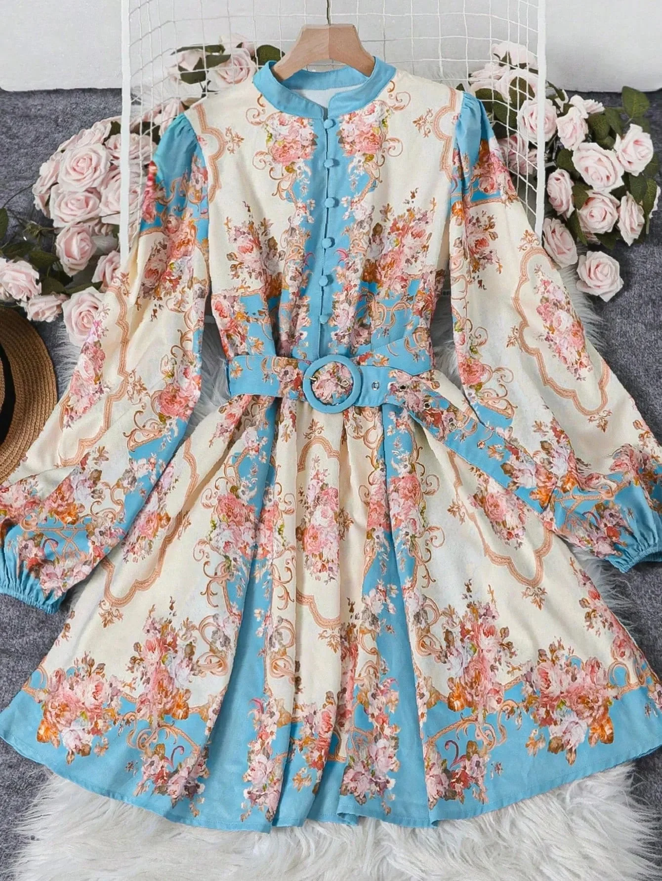 Petunia Belted Floral Midi Dress - Image 2