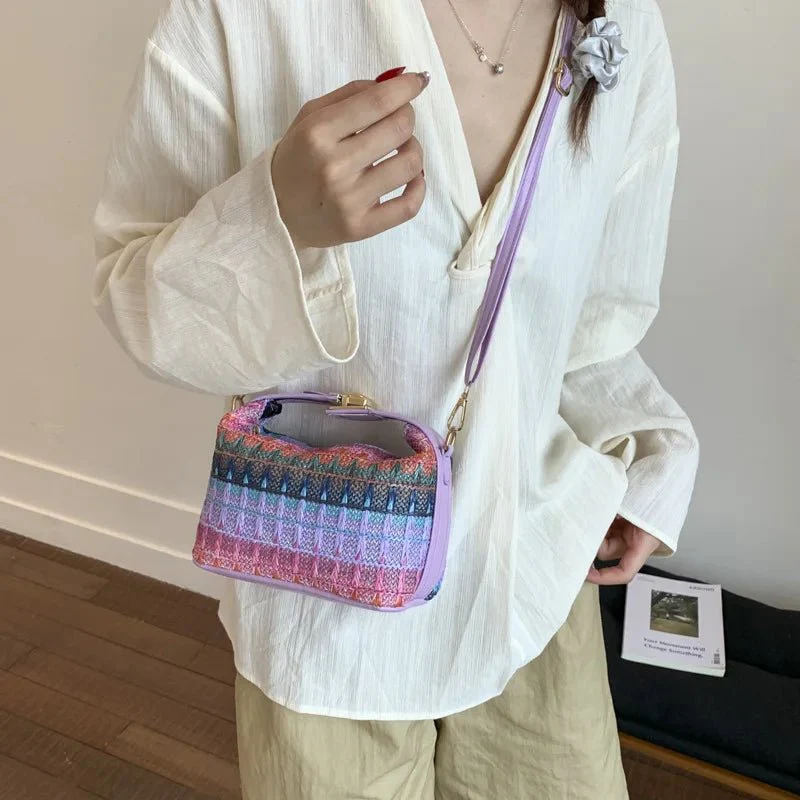 Raphaela Woven Raffia Sling Bag - Image 2