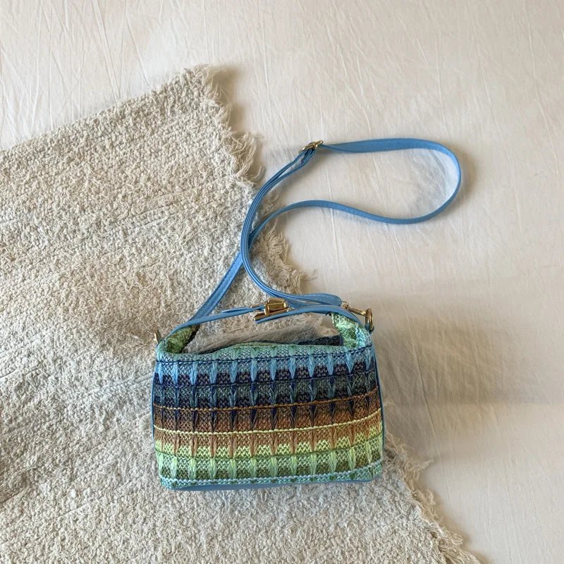 Raphaela Woven Raffia Sling Bag - Image 6